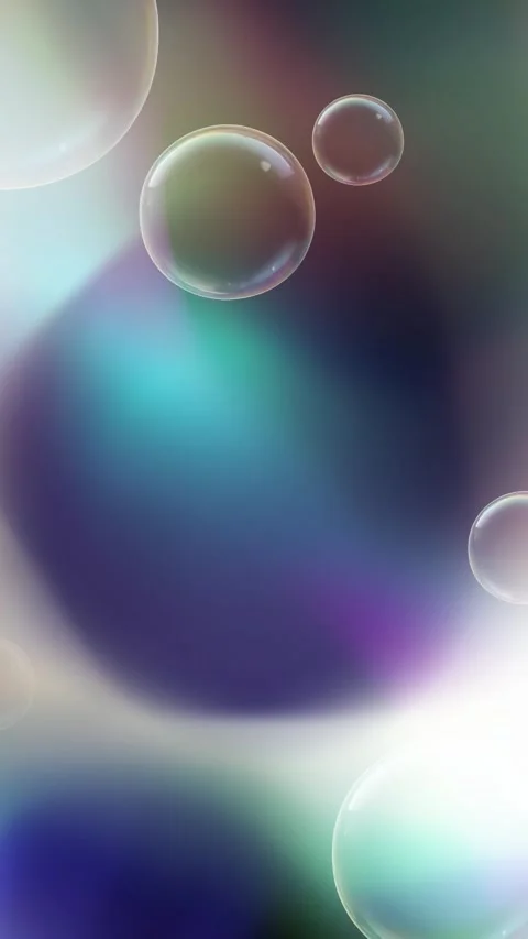 A smooth gradient background and repeating bubble pop-up effect Video stock 312807293