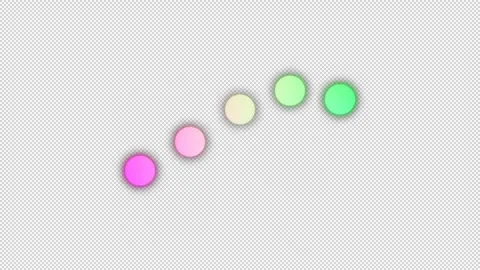 Smooth Gradient Ball Animation on Transparent Background for Loading Screens Stock Footage 313219008