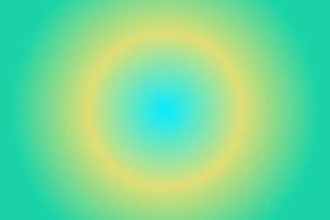 A smooth gradient blending green and blue hues towards yellow Illustrazione stock