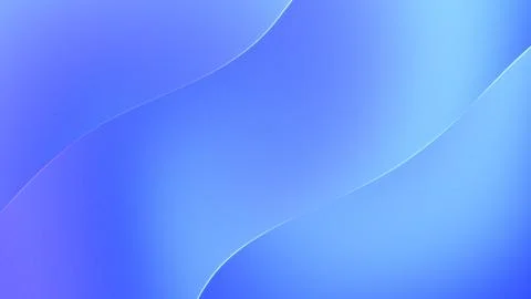 Smooth gradient blue background with flowing wavy lines and curves. Minimal.. Illustrazione stock