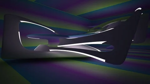 Smooth gradient colored interior. Vídeo Stock 82643593