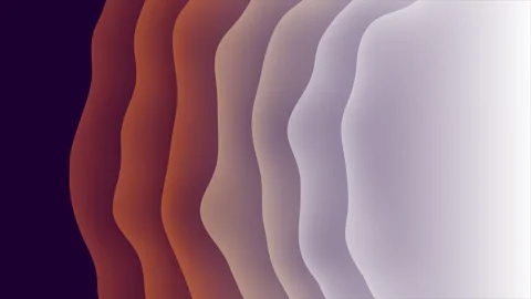 Smooth gradient curves shift between dark and light hues Stock Footage 312873755