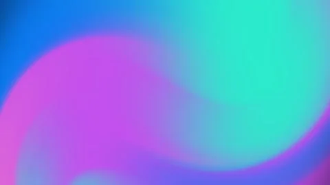 Smooth gradient of dark blue magenta and bright turquoise colors blends softly Stock Footage 294661785