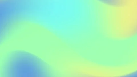 Smooth gradient features soft transitions between blue green and yellow hues Stock Footage 294653101