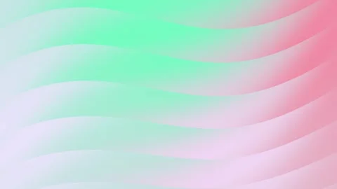 A smooth gradient field transitions from light purple to green to pink Stock Footage 294660439