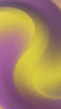 Smooth gradient flows in purple and yellow hues Stock Illustration