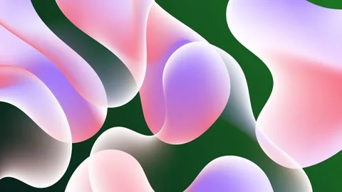 Smooth gradient shapes adding depth to a colorful abstract wave pattern seamless Stock Footage 294665392