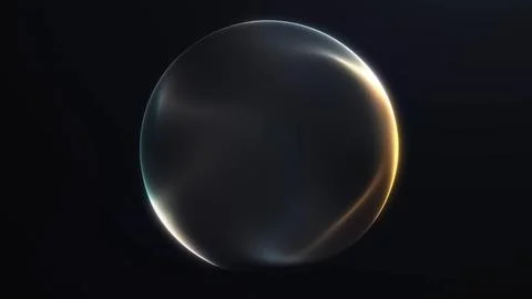 Smooth gradient sphere with subtle grey and warm orange reflections, creati.. Stock Illustration