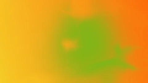 Smooth gradient with vivid orange, green shades forming organic shapes. Seamless Stock Footage 309856040