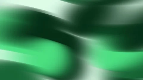 Smooth Green and White Abstract Flowing Waves Motion Background Vídeo Stock 325640969
