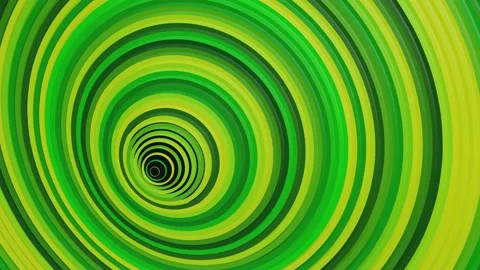 Smooth green circles hypnotic pattern animation, 3D seamless loop Video stock 230682745