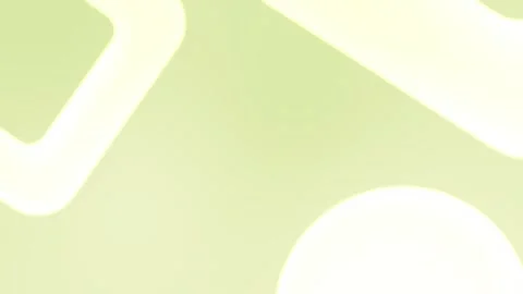 Smooth green gradient with soft edges and white geometric shapes, seamless loop Stock Footage 309956266