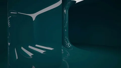 Smooth green interior. Видео 82515770