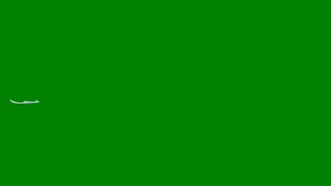 A smooth green screen transition with abstract shapes and swirling lines Video stock 301387278
