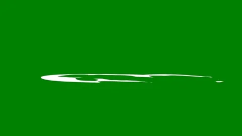A smooth green screen transition with curling lines that suggest fluid Stockbeeldmateriaal 301387329