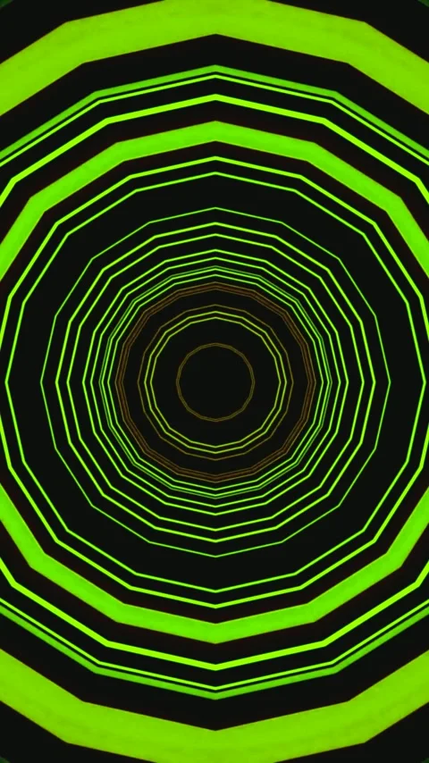 Smooth green tunnel vj loop screensaver creates dynamic visual experience f.. Video stock 321570365