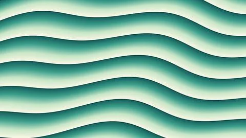 Smooth green wave pattern seamless background texture illustration Stock Illustration