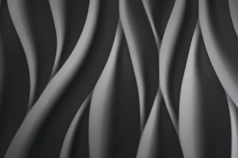 Smooth Grey Waves abstract background with grayish tonalities Stock Photos