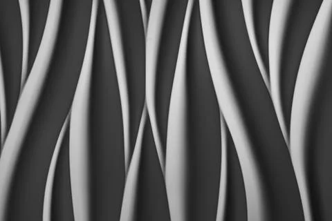 Smooth Grey Waves abstract background with grayish tonalities Stock Photos