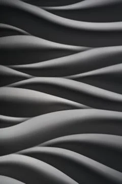 Smooth Grey Waves abstract background with grayish tonalities Stock Photos