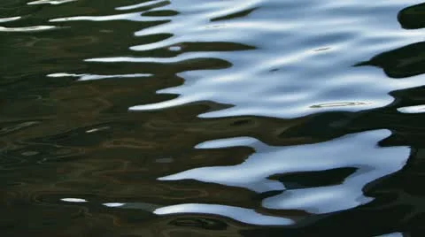 Smooth Harbor Reflections Glossy Rippling Water Stock Footage 11105076