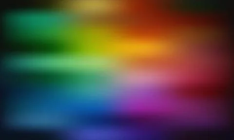 Smooth Horizontal Rainbow Color Gradient Background, Vibrant Blurred Spectr.. Stock Illustration