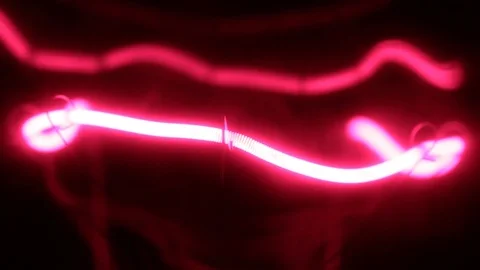 Smooth increase and decrease in the power of the red helix of the tungsten 動画素材 81087087