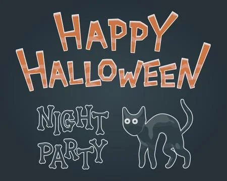 Smooth isolated vector illustration of black cat Stock Illustration