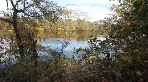 Smooth kayaking Stock Footage 22174806