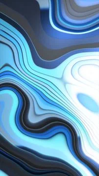 Smooth layered abstract waves in shades of blue and gray forming a modern f.. Stockillustratie