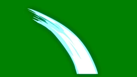 A smooth light arc effect on green screen perfect for fluid transitions Video stock 301387121
