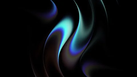 Smooth light contours in 4K abstract design with red and blue accents Stock Footage 334593755