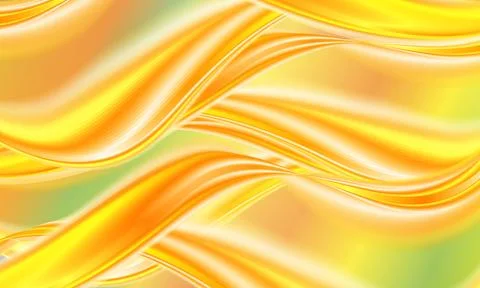Smooth light gold waves lines. abstract background. Stock Illustration