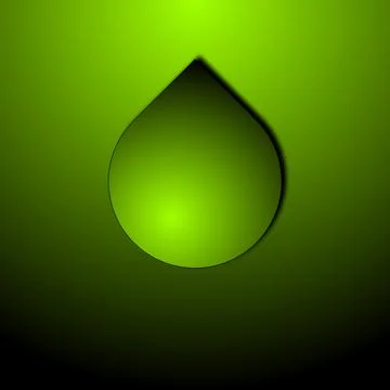 Smooth light gradient green dot drops Stock Illustration