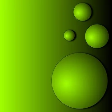 Smooth light gradient green dot drops Stock Illustration