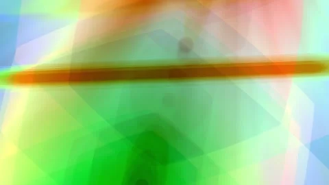 Smooth light rays pierce past soft, shifting geometric shapes Video stock 340414230