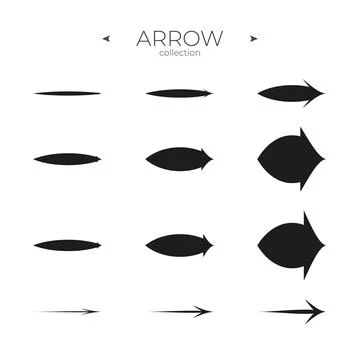 Smooth Line Icons. Universal Arrow icon. Trendy line style. To use in web and Illustrazione stock