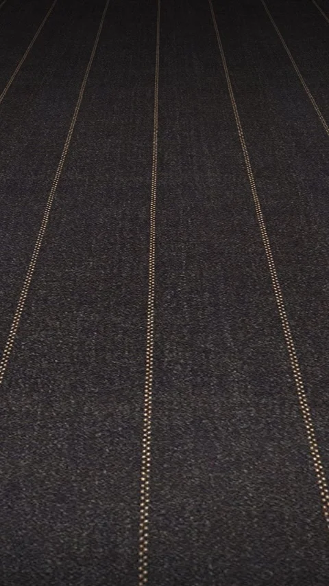 Smooth linear motion across Italian charcoal pinstripe wool fabric tone 스톡 동영상 343211599