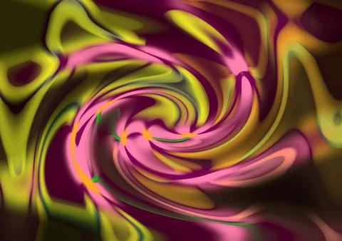 Smooth lines and waves in the form of spirals Иллюстрация