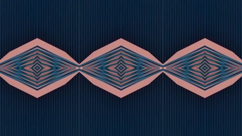 Smooth loop animation of geometric pattern. 3d rendering background Stock Footage 250519705
