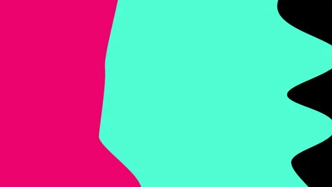 Smooth loop horizontal transition with wavy edge between magenta and teal color Stock Footage 313229307