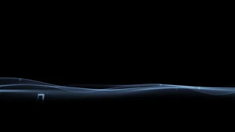 Smooth looping digital waves with binary code numbers Stock Footage 339718649