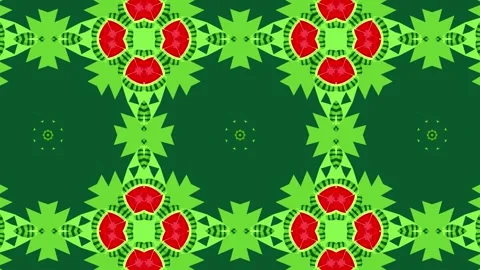 Smooth looping mandala pattern with floral elements Stock Footage 310702348