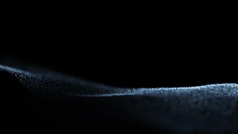 Smooth looping slow motion wavy dots on black background 库存影片 333714749