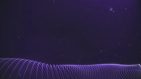 Smooth loops in the animation. Luminous particles in the upper half of the Stock Footage 122767914