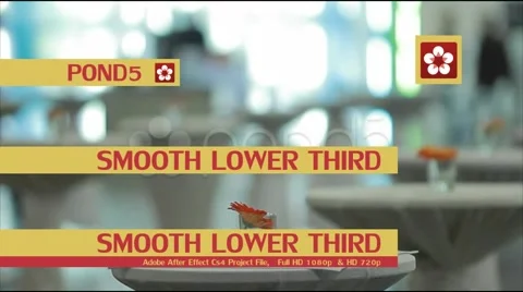 Smooth Lower Third Stock After Effects
