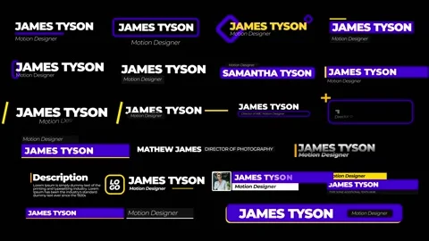 Smooth Lower Thirds Stock After Effects