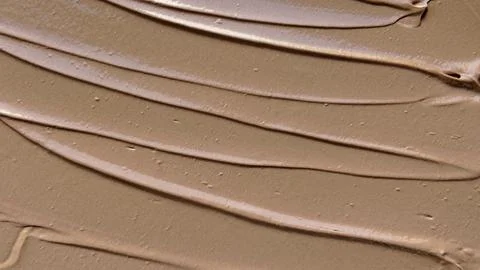 Smooth Makeup Foundation Smear and Swatch Close Up Stock Photos
