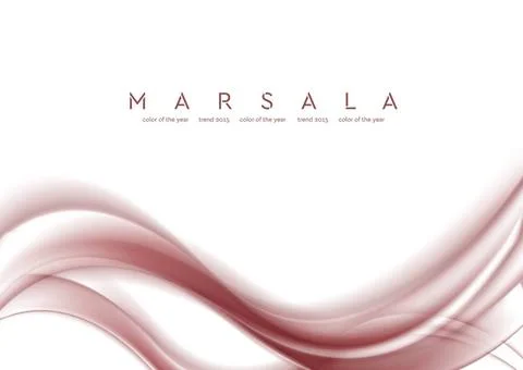 Smooth marsala waves on white background Smooth abstract marsala waves on ... Foto stock