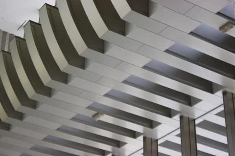 Smooth Modern Ceiling Pattern Stock Photos